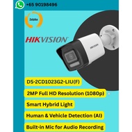 DS-2CD1023G2-LIU 2.8MM 2MP SMART HYBIRD LIGHT FIXED BULLET NETWORK CAM
