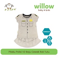 Baby Girl Clothes - Police Piteku Girl Clothes + Police Tutu Skirt Girl
