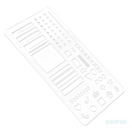 Zuo Planner Stencils Drafting Tools for Journaling Checklists Lines Daily Planning