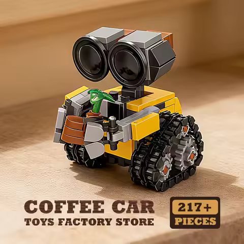 Space Mini Robot MOC Building Bricks Toys 217Pcs Tracked Bot Model Classic Movie Sci-Fi Blocks Dolls