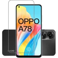 LAYAR TEMPERED GLASS For Oppo A78 /A78 4G, Full Cover Screen Protector