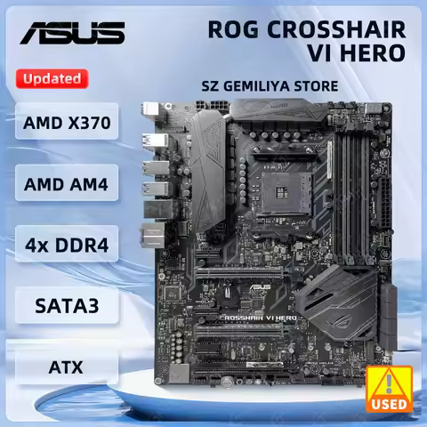 ASUS X370 Motherboard ROG CROSSHAIR VI HERO ssupport Ryzen 5 1500X Ryzen 5 5600G 2700 5700 PRO 2600 