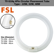 FSL/Lekise/Hitachi/Dai-Shida Pendarfluor Bulat T9 G10q 4Pin [22W/32W/40W] Circular Fluorescent Tube