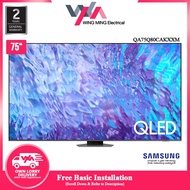 [Free Installation within Klang Valley Area] 2023 NEW Samsung 75 Inch Q80C QLED 4K Smart TV With Quantum Processor 4K QA75Q80CA QA75Q80CAK QA75Q80CAKXXM-Klang Valley