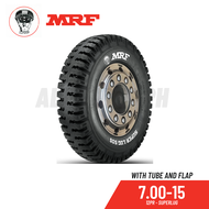 MRF Tire 7.00-15 12pr - Lug Superlug (Made in India) w/ Free Interior Tube and Flap 700x15 truck tires TTS