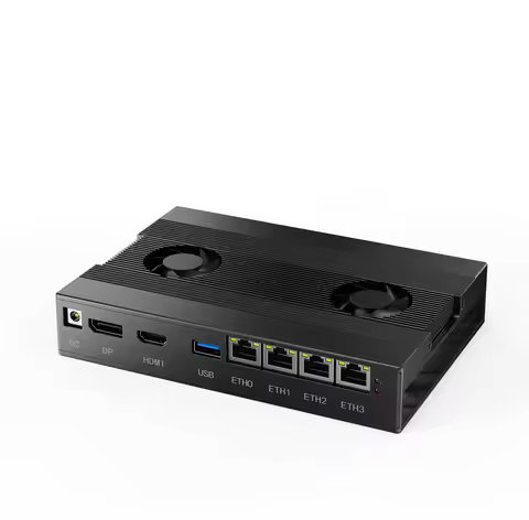 E4 Industrial Mini PC Intel i5-8250U i3 8130U 8GB/16GB DDR4 512GB SSD 4x i226-V 2.5G LAN PFsense Sof