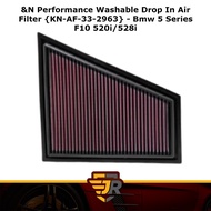 K&N Performance Washable Drop In Air Filter {KN-AF-33-2963} - Bmw 5 Series F10 520i/528i