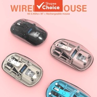 Wireless Gaming Mouse 4D 2.4Ghz BT Dual Mode 1600DPI RGB Lighting Type C Charging for Mac Laptop  Te