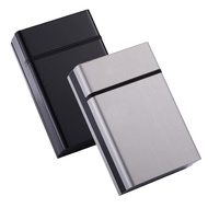 Cigarette Case 20 Capacity Aluminum Alloy Automatic Slider Cigarette Case 2Pack Metal Cigarette case