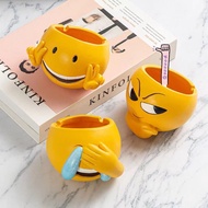 Emotion Pack Ashtray Cute Ceramic Ashtray Home Office Ashtray Anti-fly Ash Living Room Decoration for Boyfriend Gift