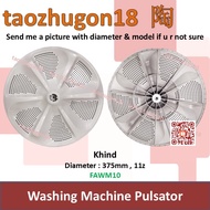 Khind Washing Machine Pulsator Mesin Basuh Kipas FAWM10 WM1018A