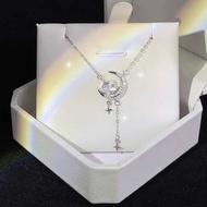 rantai nama rantai silver 925 original rantai silver Perak tulen 999 sterling silver bintang dan bul