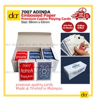 (12 decks / One Dozen) Premium Quality Embossed Casino Playing Card 7007 ADINDA 52 Cards + 4 jokers 