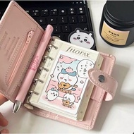 M5 Cherry Blossom Paper Clip Notebook – Detachable, Convenient Planner, Holds Polaroid Photos