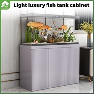 Fish tank cabinet light luxury living room small and medium-sized household aquarium ultra-white turtle tank shelf European-style cabinet aquarium base