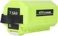7.5Ah 40-Volt Replacement Battery Compatible for Ryobi 40V Lithium Battery OP4075A OP4026 OP4060 OP4