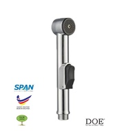DOE BIDET76(N)- ABS Hand Bidet With ABS Stand & 1200mm EPDM Stainless Steel Flexible Hose BSEN SPAN 