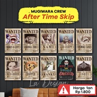 One Piece Wanted 1 Set Aesthetic Anime One Piece Posters Crew After TIme Skip Poster One Piece A6 A5
