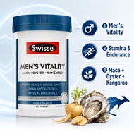 Swisse Ultiboost Men’s Vitality 120 Tablets Maca Oyster Kangaroo Men’s Health Stamina & Daily Vitali