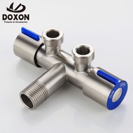 DOXON SUS304 Stainless Steel Two Way Angle Valve 1/2 by 1/2 Angle Valve Multi Function Angle Valve Two Way