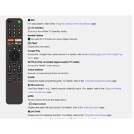 Rmf-tx500p ใหม่ รีโมตควบคุมด้วยเสียง Netflix Google Play สําหรับ SONY 4K UHD Android Bravia TV XG95 AG9 Series X85G Series