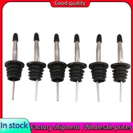 6Pcs Stainless Steel Pourers,Speed Pourer, Liquor Bottle Pourers and Vinegar Tapered Stopper Spout,w