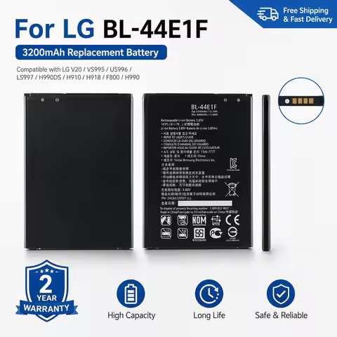 BL-44E1F BL-45A1H BL-45B1F BL-47TH BL-48TH Replacement Battery for LG V10 V20 G4 K10 K8 K4 K3