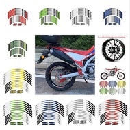 Motorcycle rim stickers "21" 18 inches FOR Honda CRF250L CRF300L CRF230L RALLY Crf450l Crf450rl Crf4