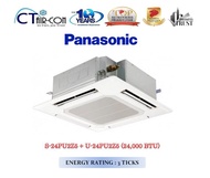 Panasonic Inverter Ceiling Cassette [24,000 BTU] + FREE $100 Servicing Voucher + FREE Delivery + FREE Install + Dismantle &amp; Disposal Old Air-Con Unit
