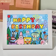 2023 Happy Birthday Diamond Stickers Children Handmade diy Material Pack Girlfriends Couple Birthday