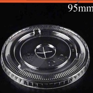 Set of 50 flat plastic cup lids 93mm 95mm 90mm
