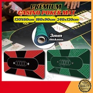 Casino Poker Table Mat Thickness Texas Holdem Mat Poker Game Tablecloth Non-Slip Rubber Base 德州扑克桌垫