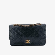 CHANEL Vintage Black Lambskin 25cm Classic Flap Bag