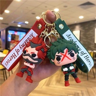 Cartoon Anime My Hero Academia Keychain Midoriya Izuku Bakugo Katsuki Doll Pendant