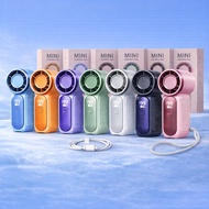 2026 6000Mah Kipas Mini Portable Fan Adjustable Digital Display 100 Speed mini turbo fan Rechargeabl