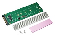 u.2 sff-8639 to M。2 m Keyed NVMe SSDアダプタヒートシンク付き