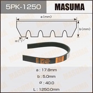 Belt for moning.i10.i20 and many vehicles (5PK-1250) Brand MASUMA (Japan) ~ 30,000km