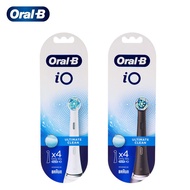 SG STOCK Pack Of 4 Counts Io Electric Toothbrush Head Black/White Brush Head Toothbrush Replacement 