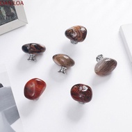 DANILOA Agate Stone Wardrobe Handle, Durable Alloy Base Furniture Hardware, Furniture Handle Single 