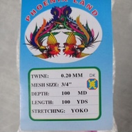 Termurah !!! Jaring ikan 0.20 3/4 inchi 100md/100yds jaring ikan senar jaring bahan jala jaring jari