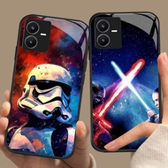 CK-96 Star Wars HD Glass Casing for VIVO Y22 Y35 Y75 Y28 Y22S V25 Y55 iQOO Z6