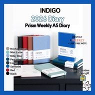 2026 Indigo Prism Weekly A5  Diary/Weekly Planner/ Indigo Planner/Korean Planner/Korean 2026 diary