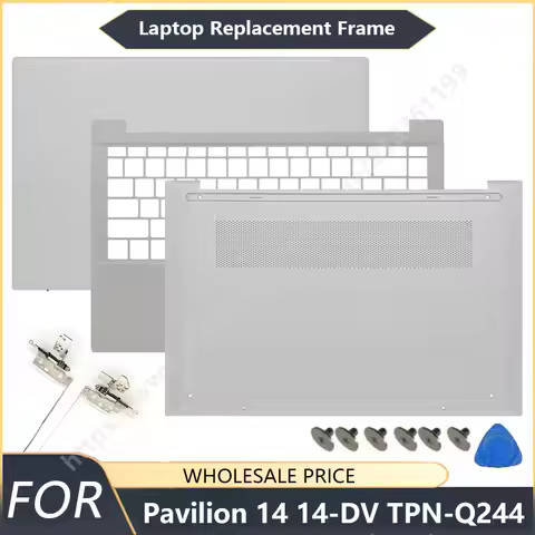 NEW For HP Pavilion 14 14-DV 14-EC 14T-DV TPN-Q244 Laptop LCD Back Cover Front Palmrest Bottom Case 