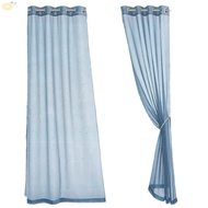 2 Pieces Outdoor Curtains with Removable Loops Privacy for Patio Door Gazebo