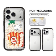CASETiFY Shin-Chan และ Shiro ป๊อปคอร์น Crylic กับ Magsafe เคสสำหรับ IPhone 17 Pro Max/ 17 16 15 14 1