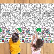 POPOYU Painting Poster Easter Painting Tablecloth Kids Birthday Crafts Gift Doodle Art Rectangle Pai