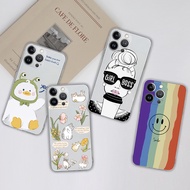 For iPhone 13 Pro Max Case Phone Cover Cute Cartoon Rainbow Soft Silicon Bumper For Apple iPhone13 Pro Max Back Protector Cover