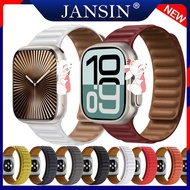 สายหนัง สำหรับ apple watch 10 ultra 2 1 ของแท้ สาย 49mm 46mm 45mm 41mm 44mm 40mm 42mm 38mm สายแม่เหล