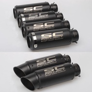 Motorcycle Exhaust Pipe Muffler Inlet 51mm 61mm SC Exhaust Mufflers