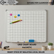 CNG Magnetic Grid Chart Whiteboard (90 x 120cm/120 x 120cm)